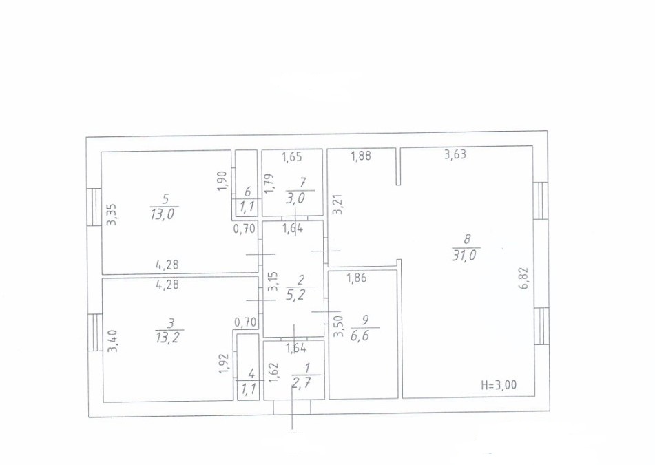 Продам 2-х ком. просторную квартиру пер.Львовский/12 ст.Бол. Фонтана. ID 52059 (Фото 7)