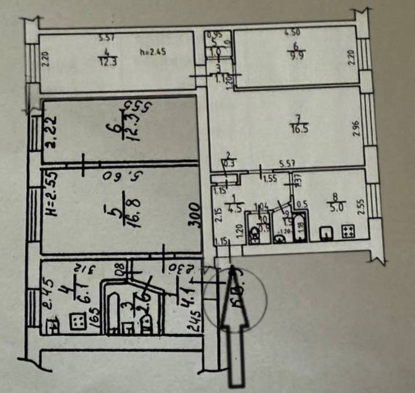 Фасадное помещение 95 м² на Французском бульваре – 4 фасадных окна ID 53605 (Фото 5)