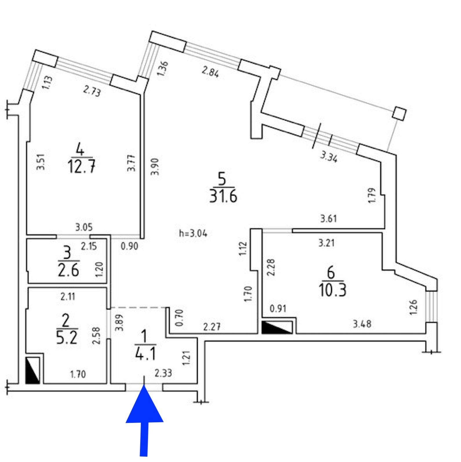 Новая квартира с ремонтом в ЖК "Итака" - 2 отдельные + кухня-гостиная ID 53851 (Фото 39)