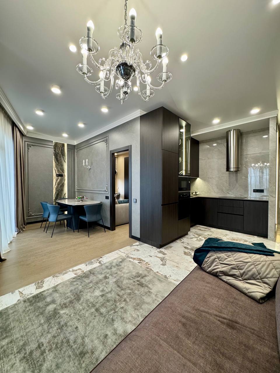 Новая квартира с ремонтом в ЖК "Итака" - 2 отдельные + кухня-гостиная ID 53851 (Фото 5)