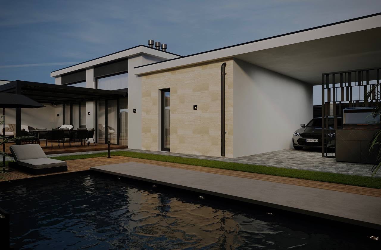 Новый одноэтажный дом в ЖМ "Дайберг" с рассрочкой до 18 месяцев.  ID 53943 (Фото 6)