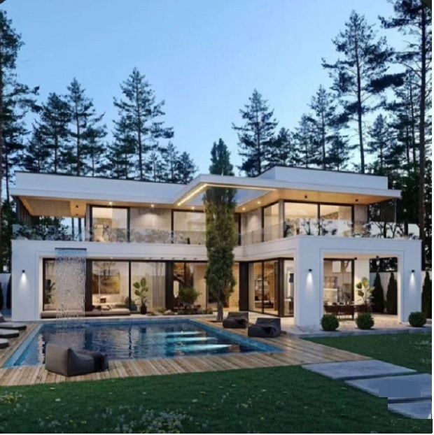 Современный дом с лифтом и бассейном на Фонтане. К морю 20 мин. пешком ID 53941 (Фото 1)