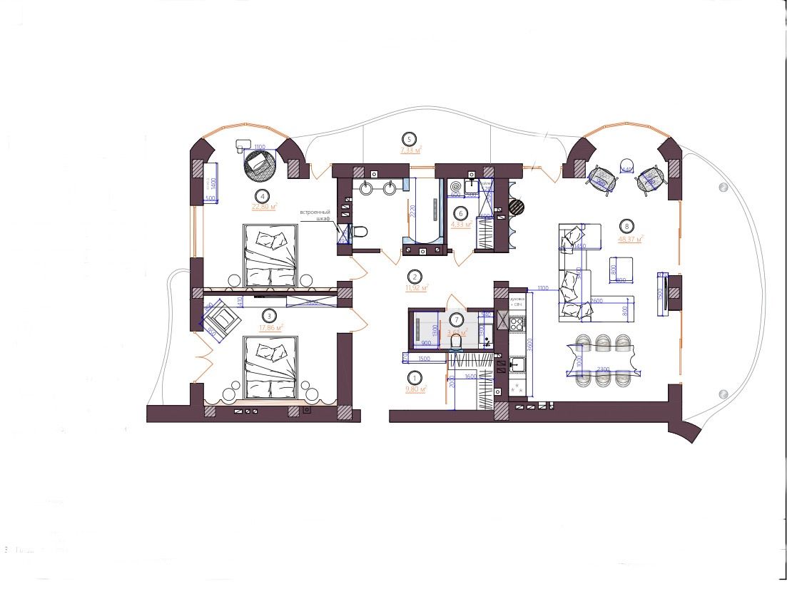 Квартира с террасой и видом на море на Французском бульваре ID 53946 (Фото 16)