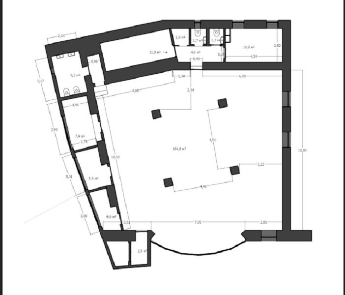 Аренда фасадного помещения в районе парка Шевченко под офис,  ID 47100 (Фото 2)