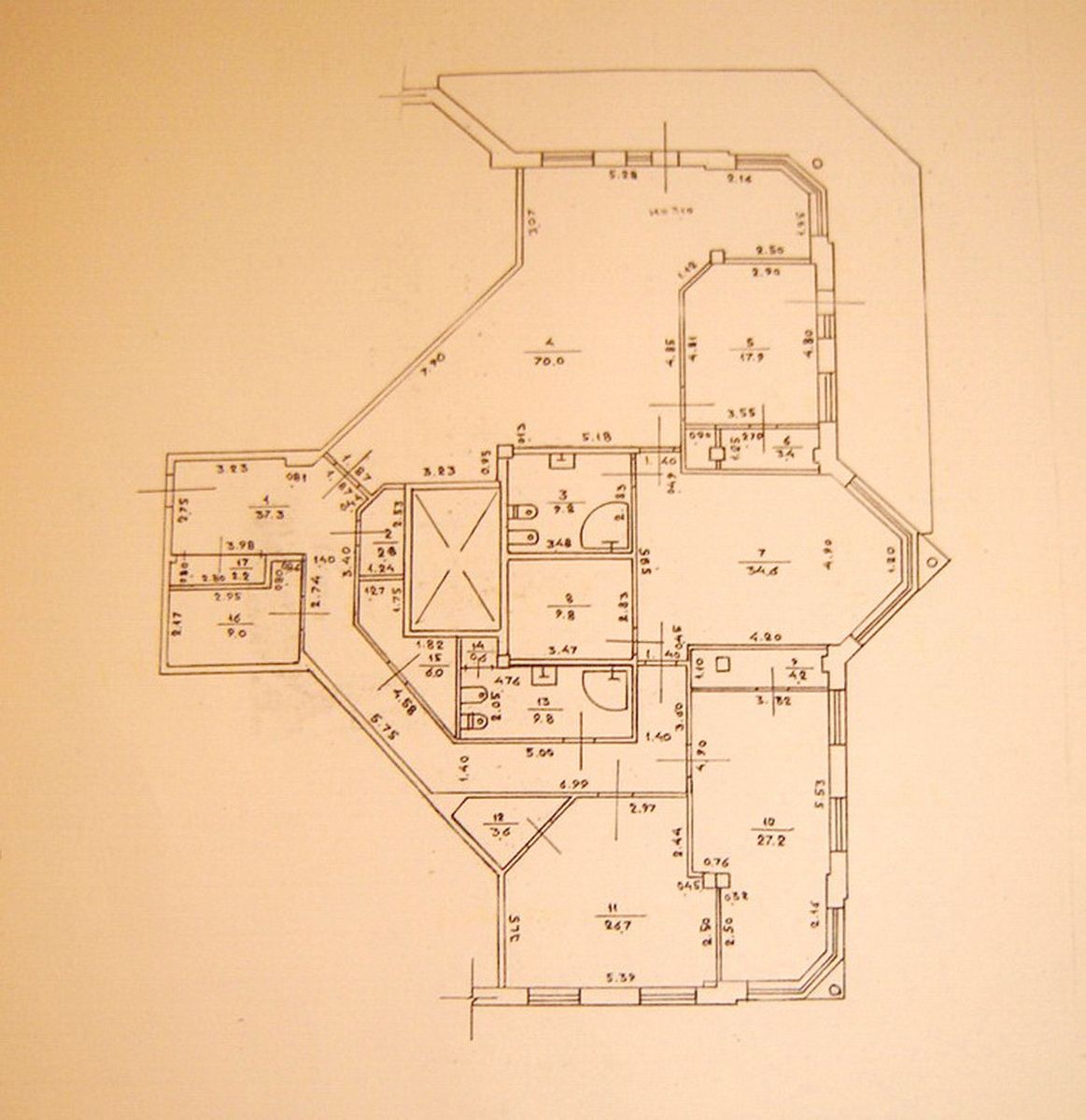 Четырехкомнатная квартира с террасой в Климовском доме! ID 673 (Фото 15)