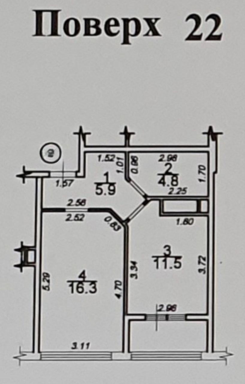 Однокомнатная квартира в ЖК "34 Жемчужина" ID 54024 (Фото 14)