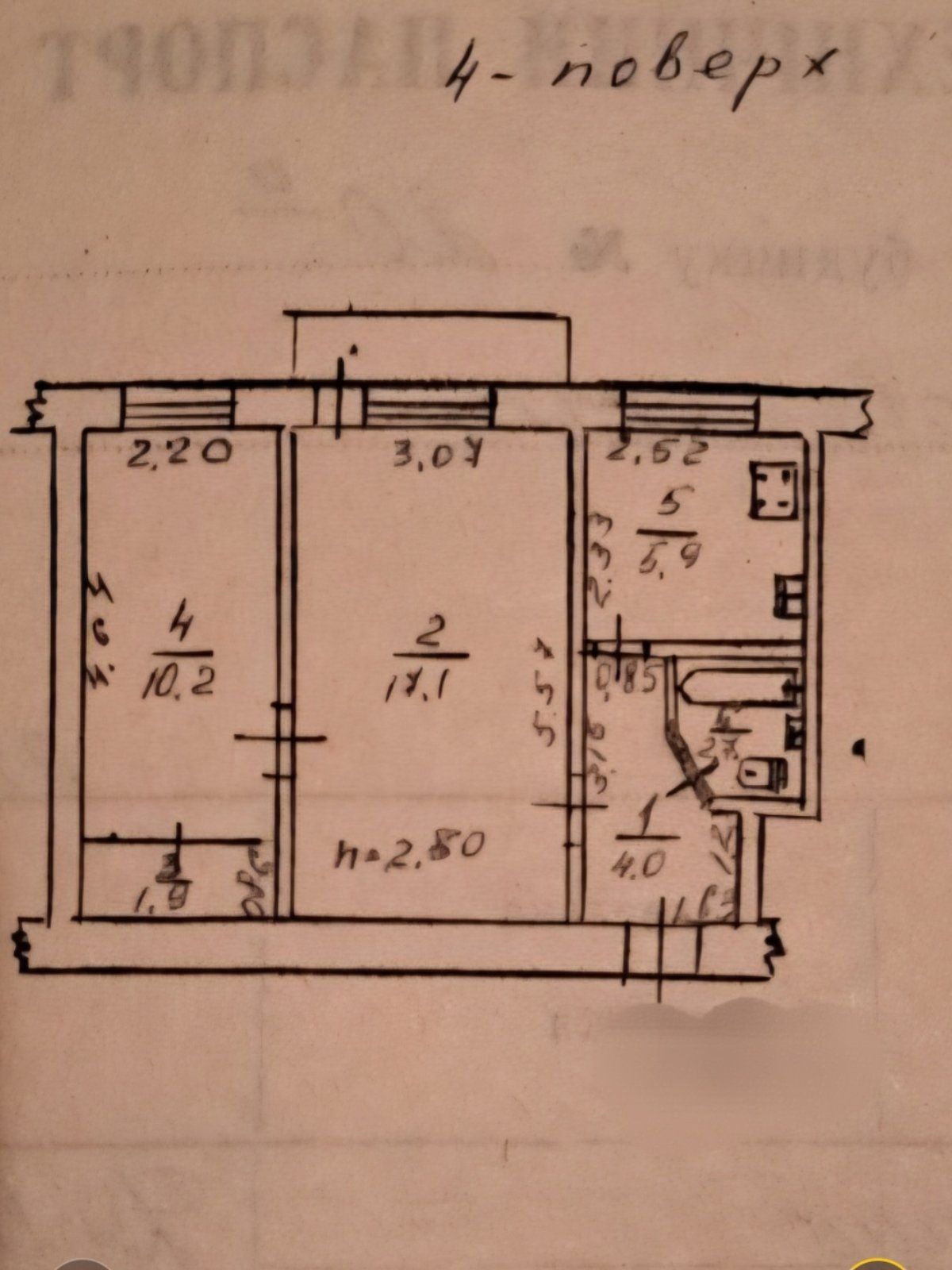  2-ком. квартира на ул.Черняховского, кирпичный дом, не фасад, колонка ID 53926 (Фото 10)