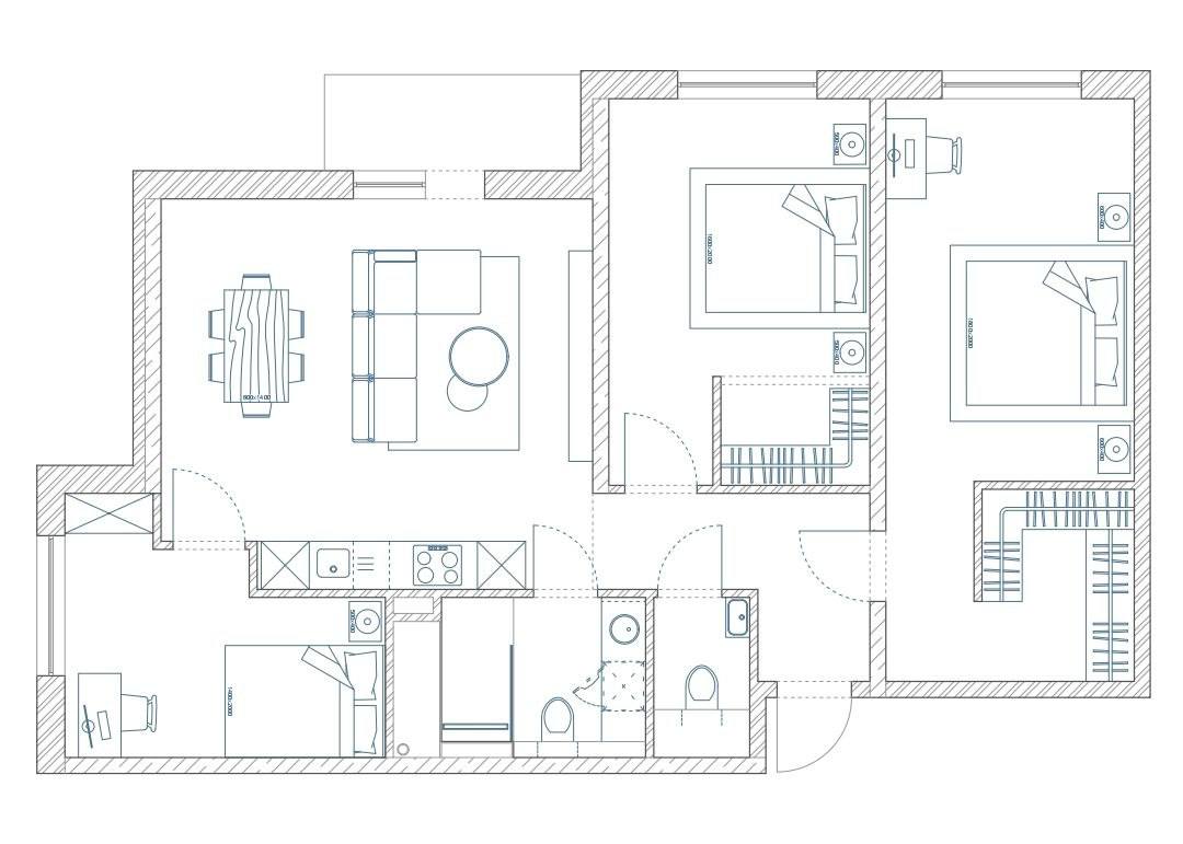 3-х комнатная квартира 90 м2 в ЖК 51 "Жемчужина" в Аркадии ID 54288 (Фото 13)