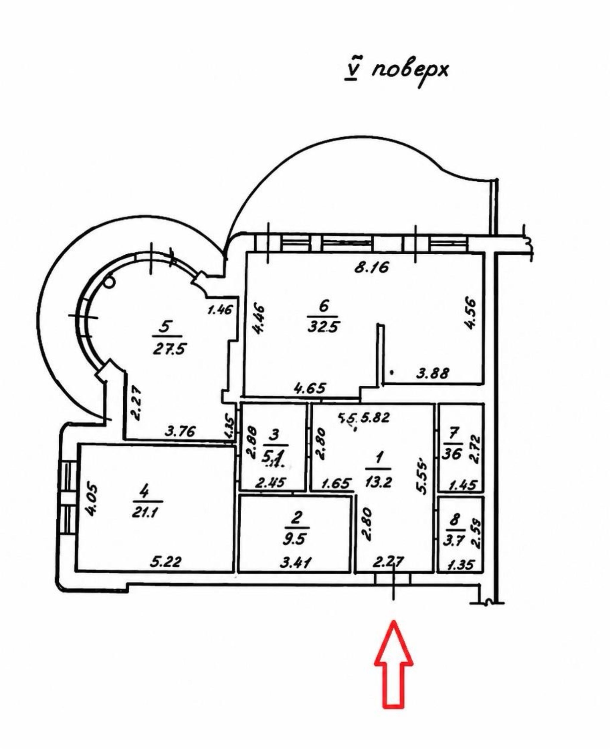 Продається трикімнатна квартира в Мукачівському провулку - МОРЕ ID 54055 (Фото 7)