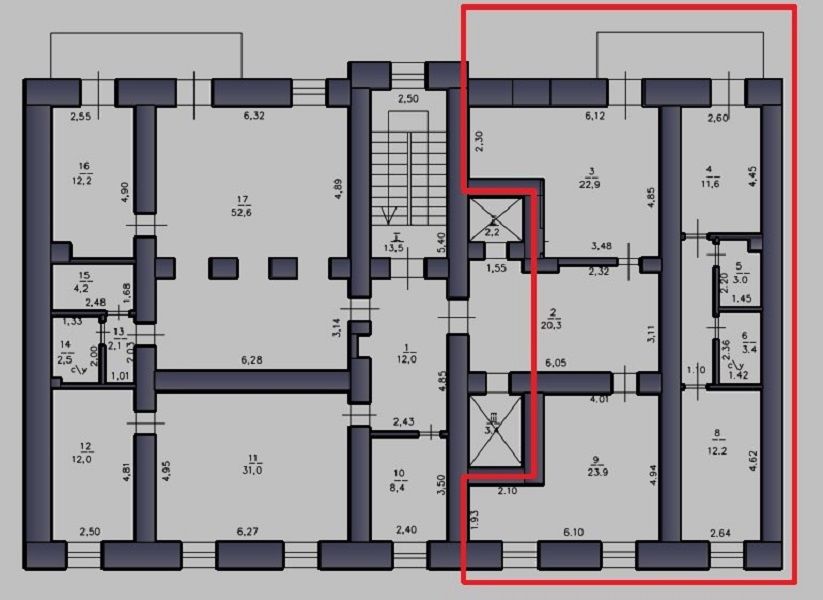 Офис 296 м² в центре Одессы для крюинга, логистической или юридической ID 53870 (Фото 37)