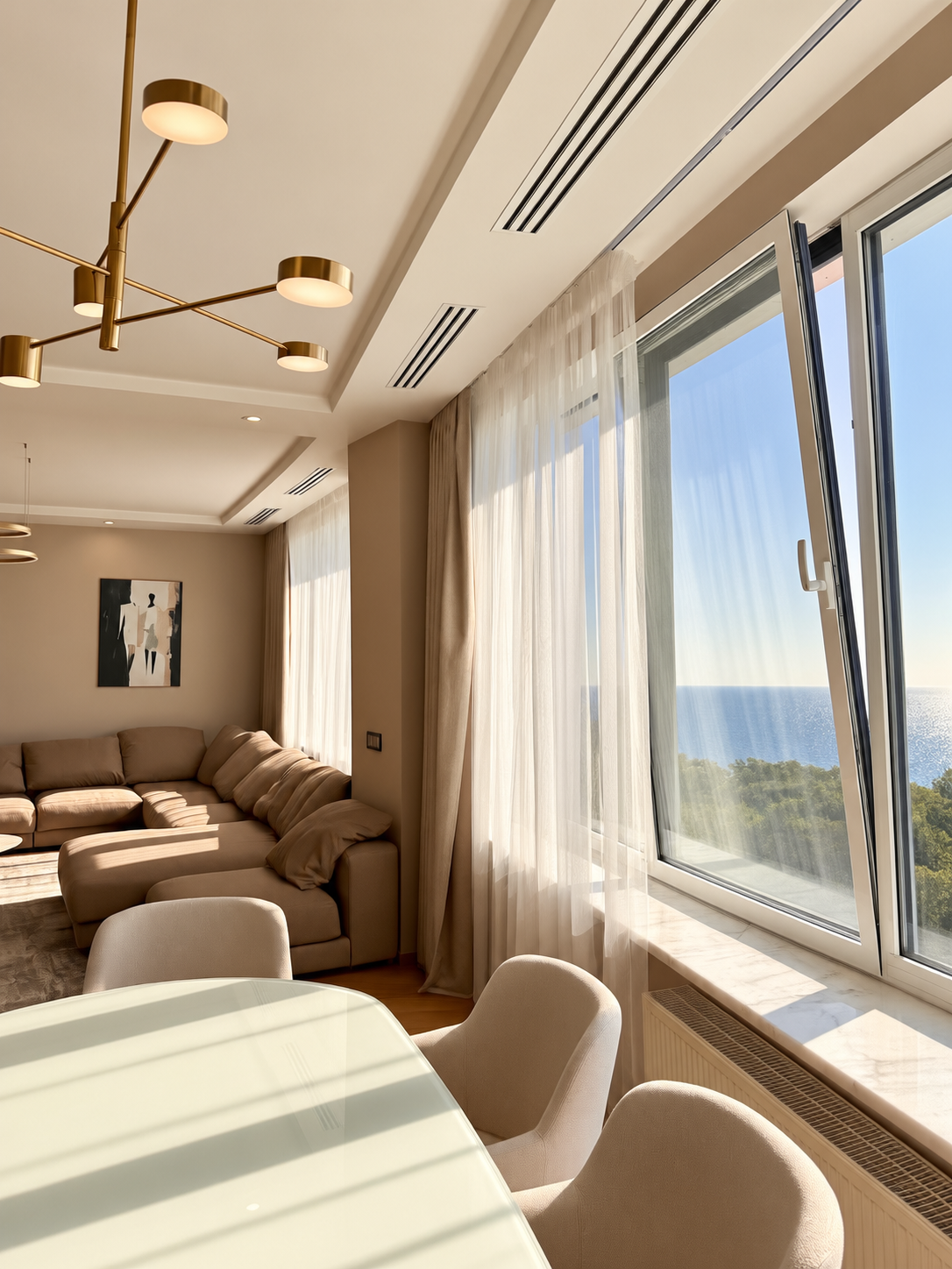 Панорама моря! Квартира 210 м² с паркингом в ЖК «Белый парус» ID 54450 (Фото 20)